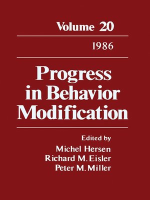 cover image of Progress in Behavior Modification, Volume 20